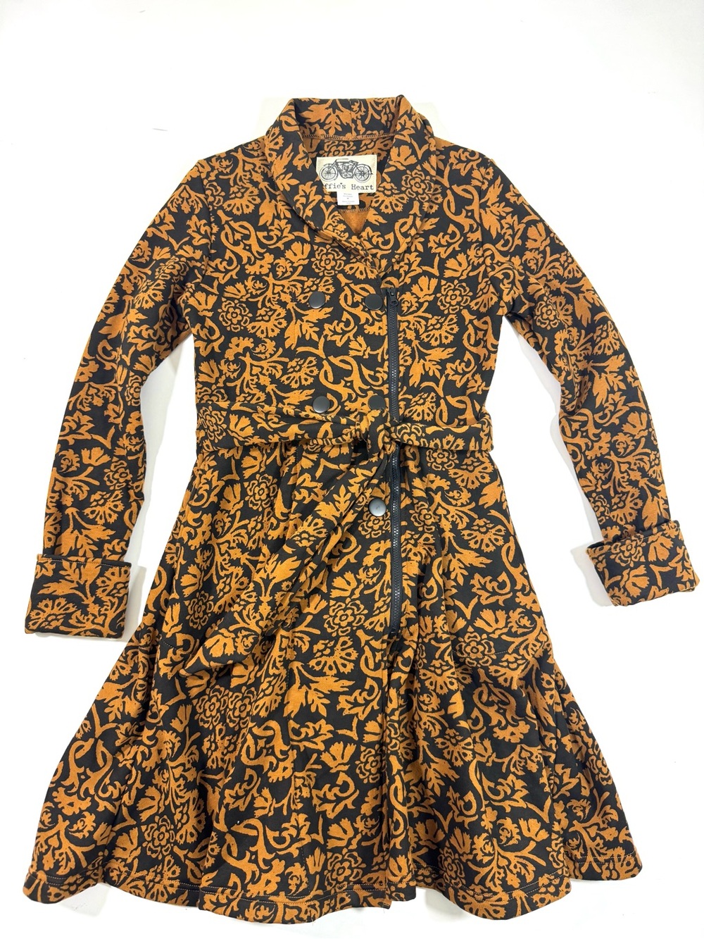 Effie’s Heart Emporium Coat Dress Copper Black Baroque